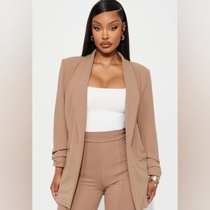 Fashion Nova Classic Tan Blazer